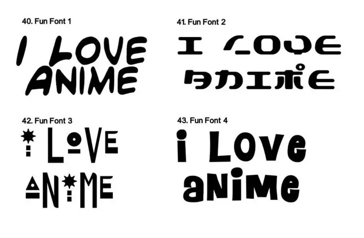 Font anime terbaik untuk logo