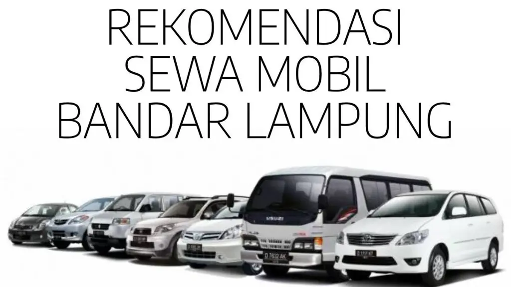 Berbagai jenis mobil yang ditawarkan oleh jasa rental mobil di Lampung