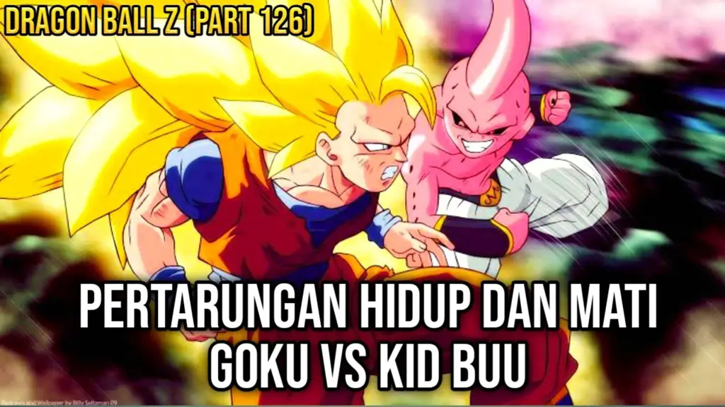 Gambar yang menampilkan berbagai pilihan subtitle Dragon Ball Z Bahasa Indonesia