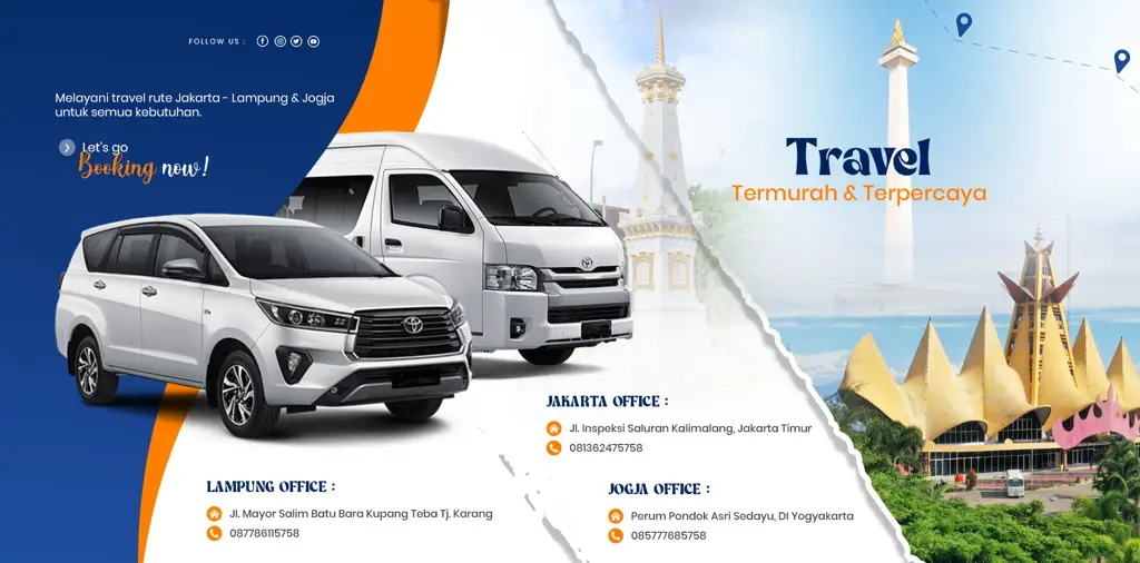 Berbagai pilihan transportasi dari Jakarta ke Bandar Lampung, seperti pesawat, bus, dan kapal feri.