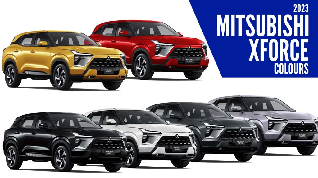 Berbagai pilihan warna mobil Mitsubishi