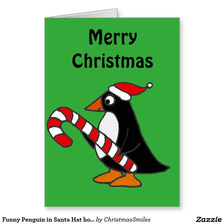 Kartu Natal penguin