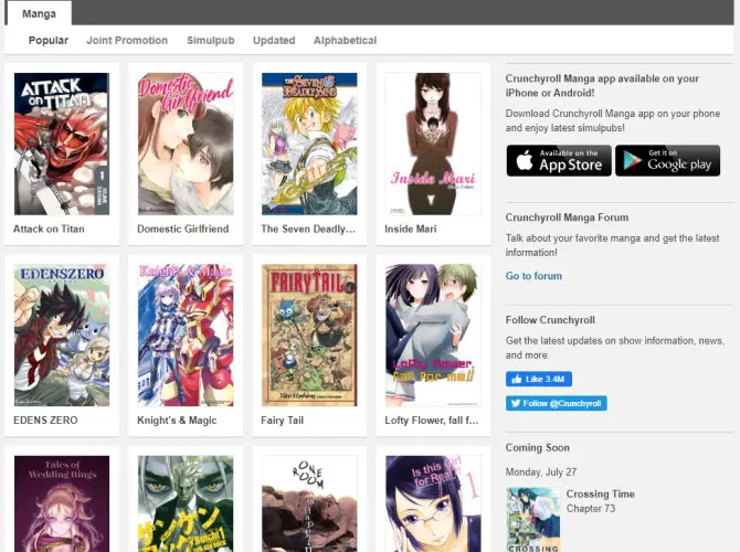 Platform Baca Manga Online