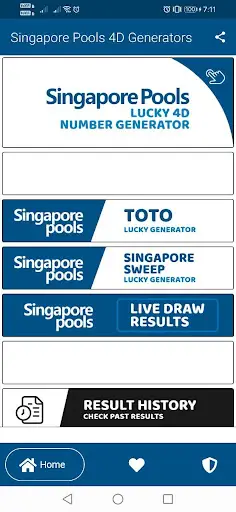 Platform online Singapore Pools