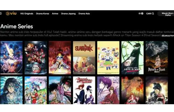 Ilustrasi berbagai platform streaming anime legal di Indonesia