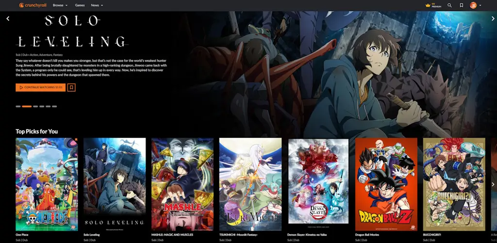 Berbagai platform streaming anime populer