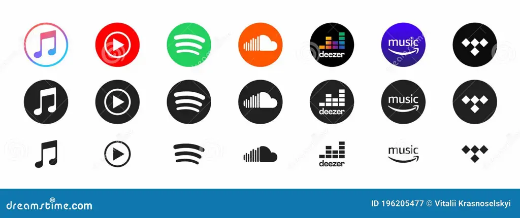 Platform Streaming Anime Logo berbagai platform streaming