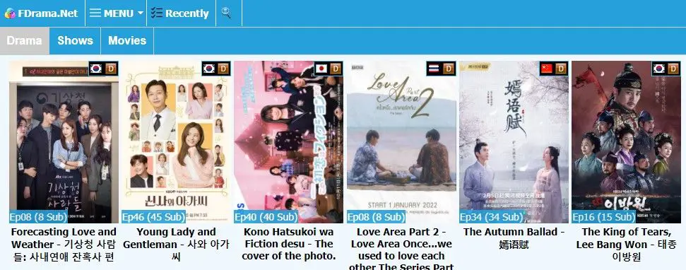 Website streaming drama Korea