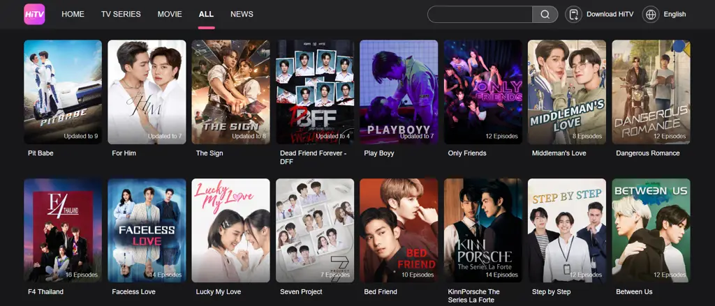 Gambar berbagai platform streaming drama Thailand