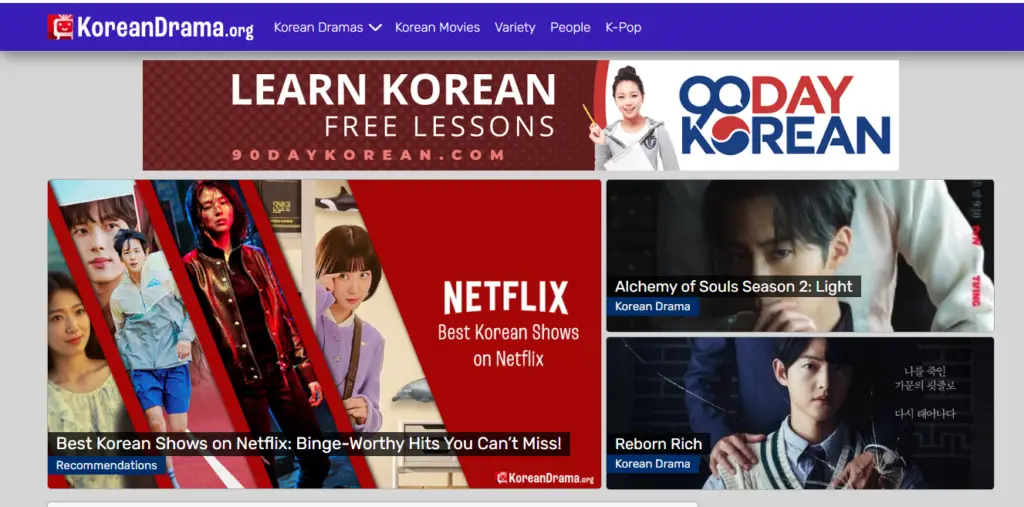 Logo platform streaming film Korea Selatan