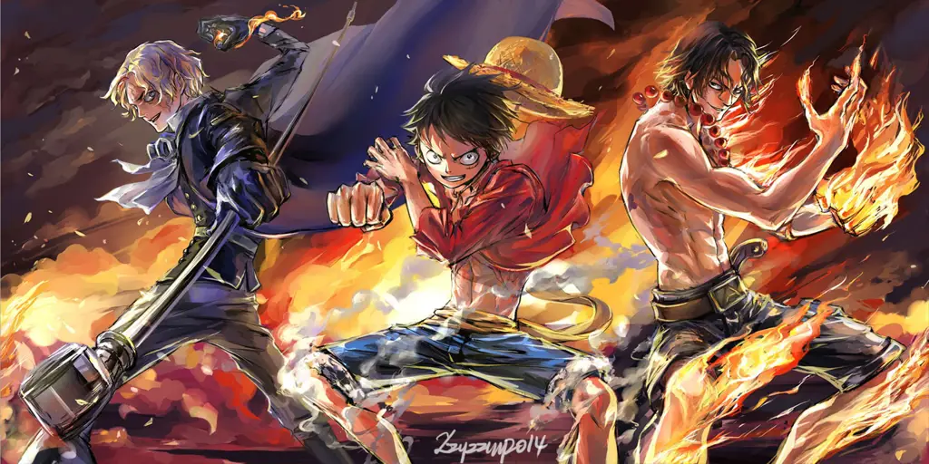 Gambar berbagai platform streaming One Piece HD