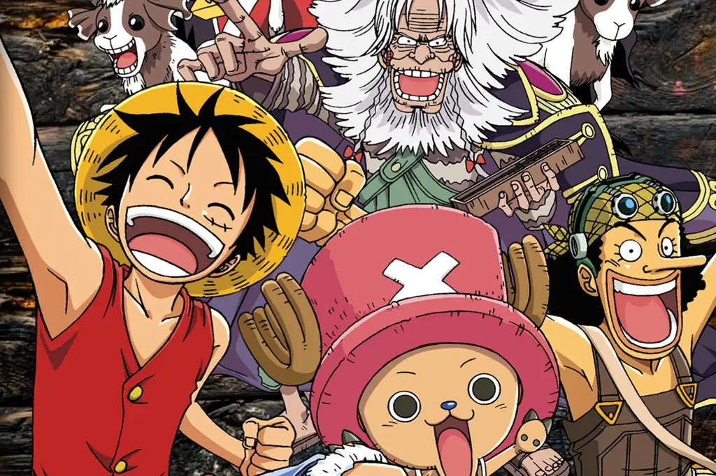 Gambar yang menampilkan berbagai platform streaming online One Piece