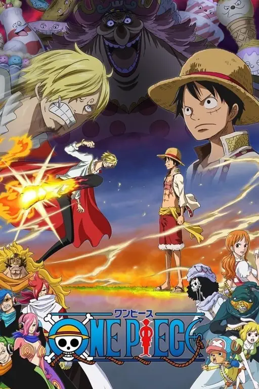 Gambar berbagai platform streaming anime One Piece