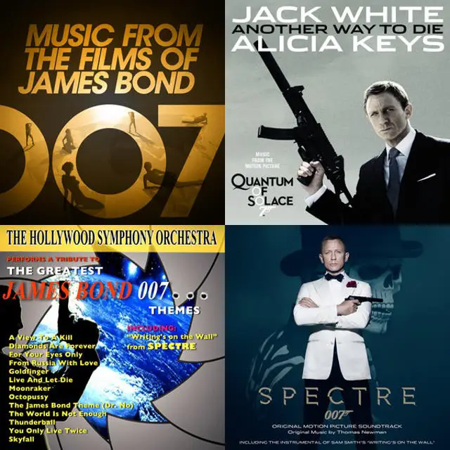 Gambar playlist musik James Bond