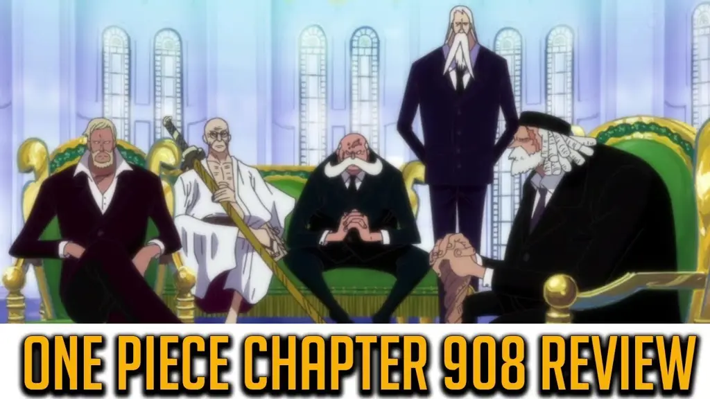 Gambar yang menampilkan poin-poin penting dari One Piece chapter 908