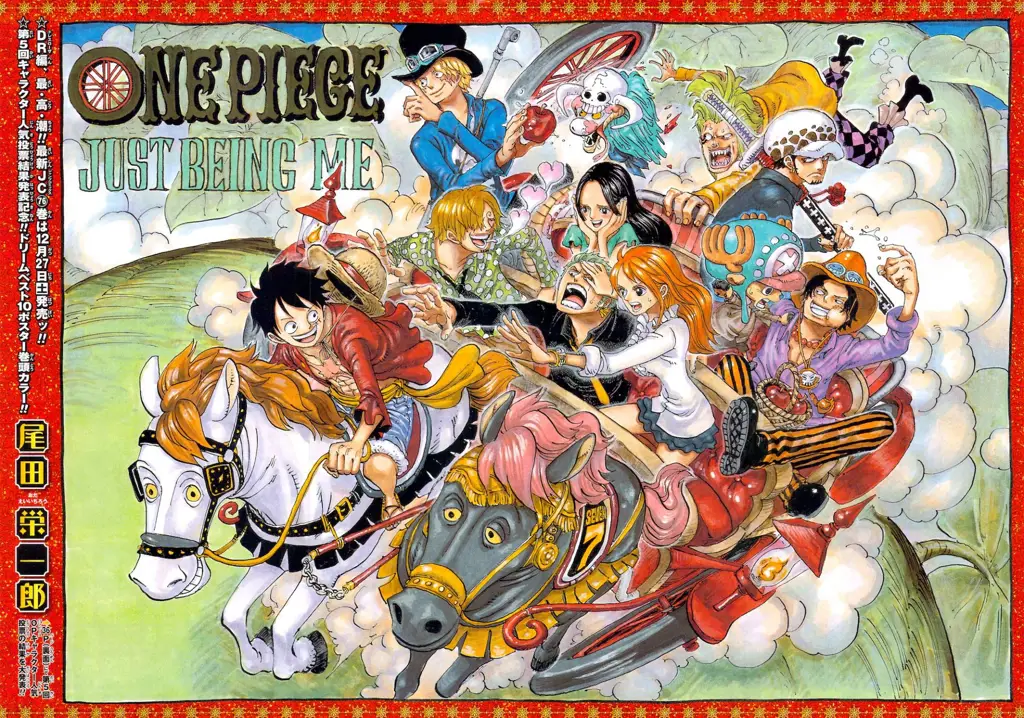 Grafik popularitas Zoro dalam polling penggemar One Piece