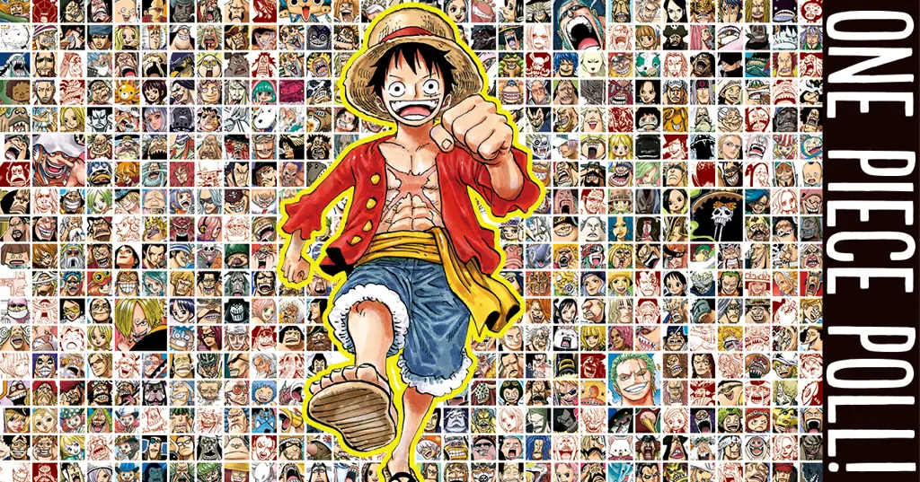 Grafik popularitas karakter One Piece