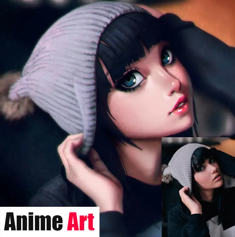 Contoh portofolio gambar anime