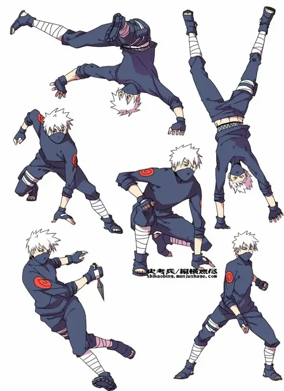 Foto Kakashi Hatake dengan Pose Epic