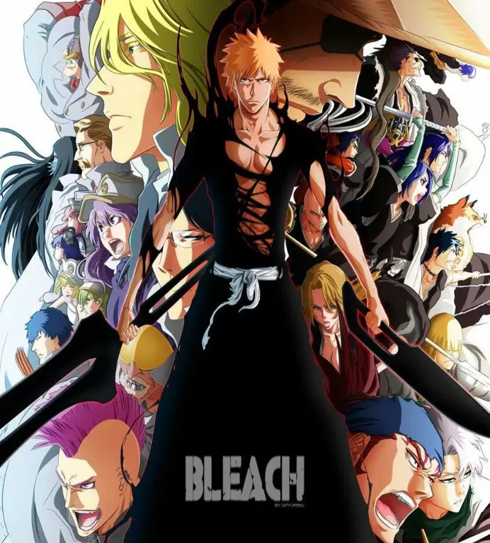 Poster Anime Bleach Poster anime Bleach dengan subtitle Indonesia