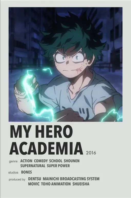 Poster anime Boku no Hero Academia