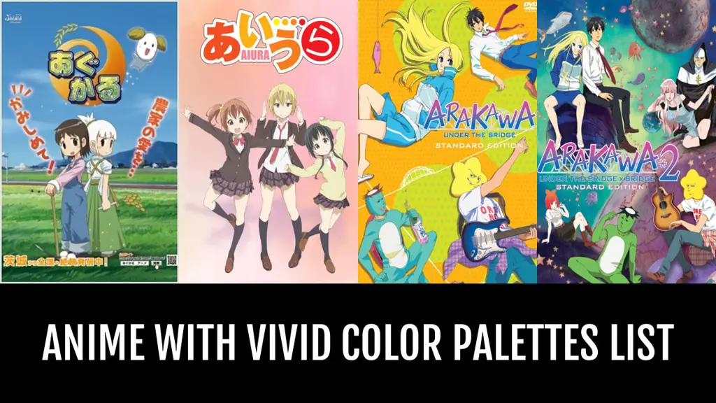 Contoh poster anime dengan warna-warna cerah