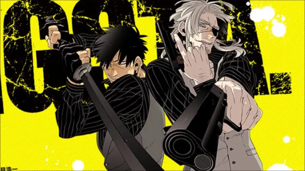 Poster resmi anime Gangsta.