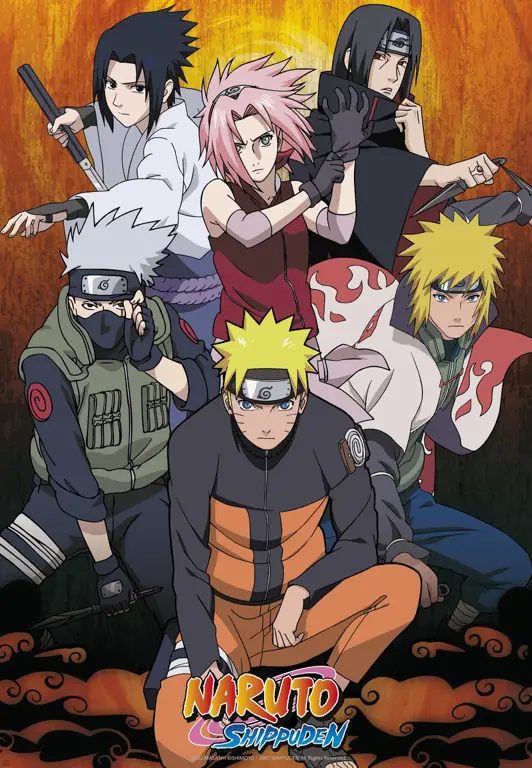 Poster anime Naruto tahun 2002