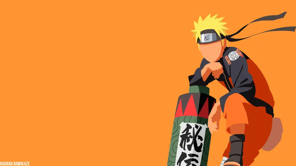 Poster anime Naruto bergaya minimalis