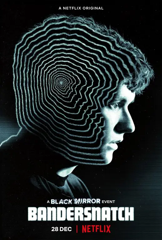 Poster serial Black Mirror dengan berbagai adegan ikonik