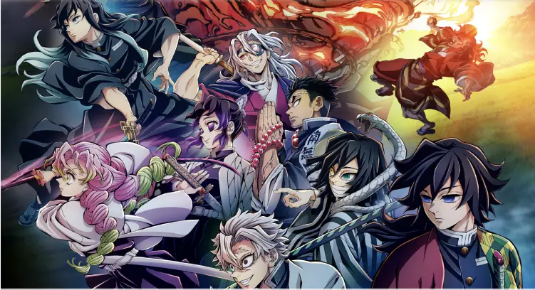 Poster Demon Slayer Season 4 Gambar promosi Demon Slayer season 4