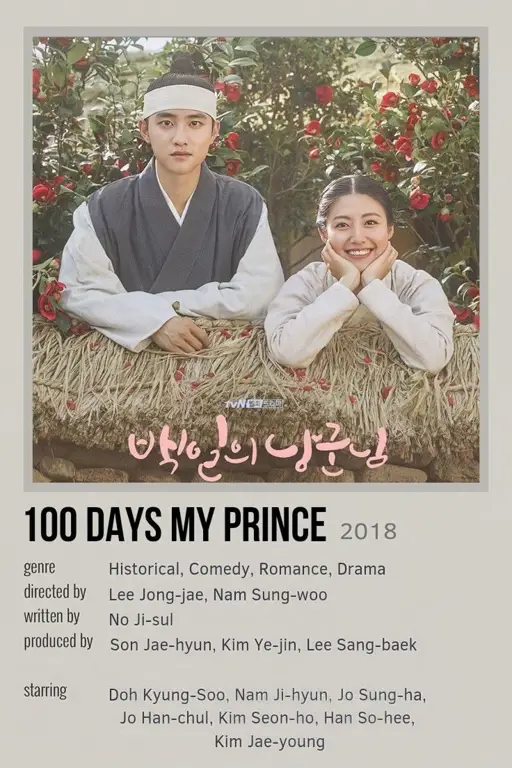 Poster drama Korea 100 Days My Prince