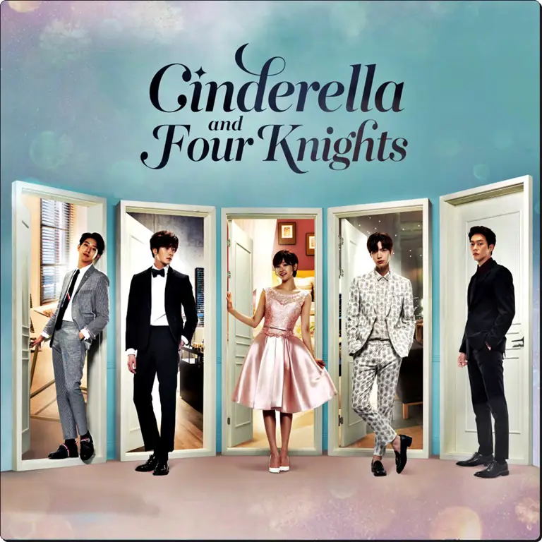 Poster drama Cinderella and Four Knights