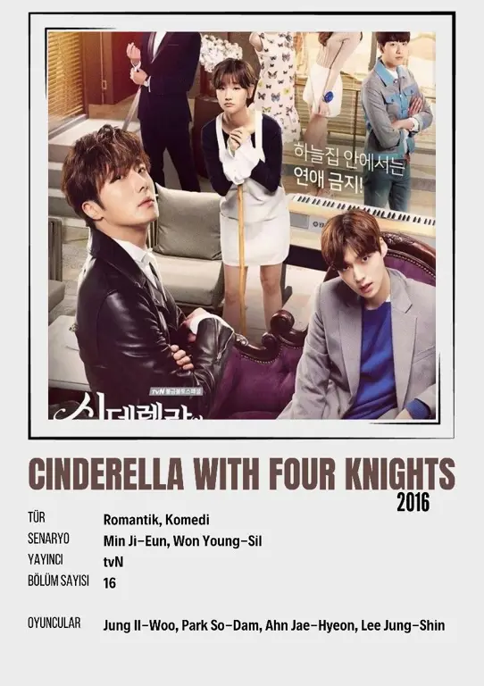 Poster drama Cinderella and Four Knights