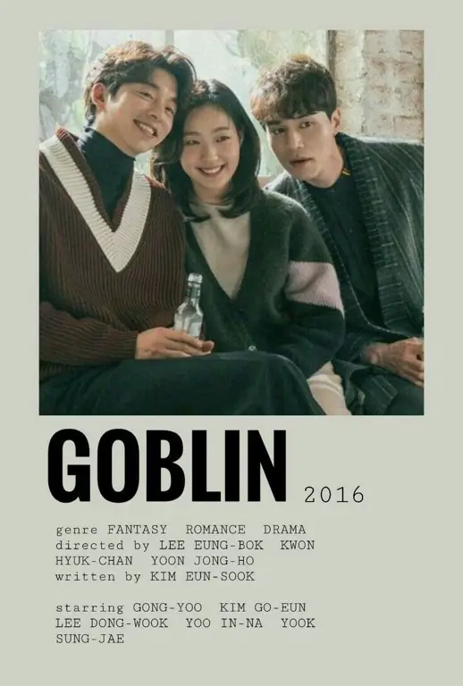 Poster drama Goblin yang menampilkan Gong Yoo dan Kim Go Eun Poster drama Goblin