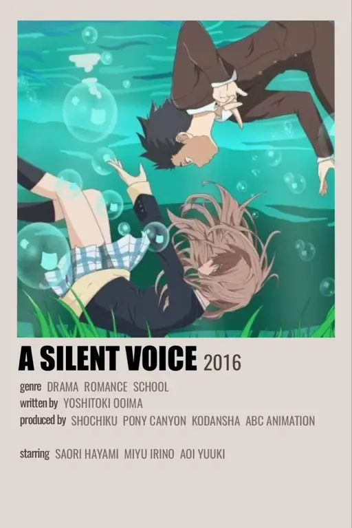 Poster film anime A Silent Voice