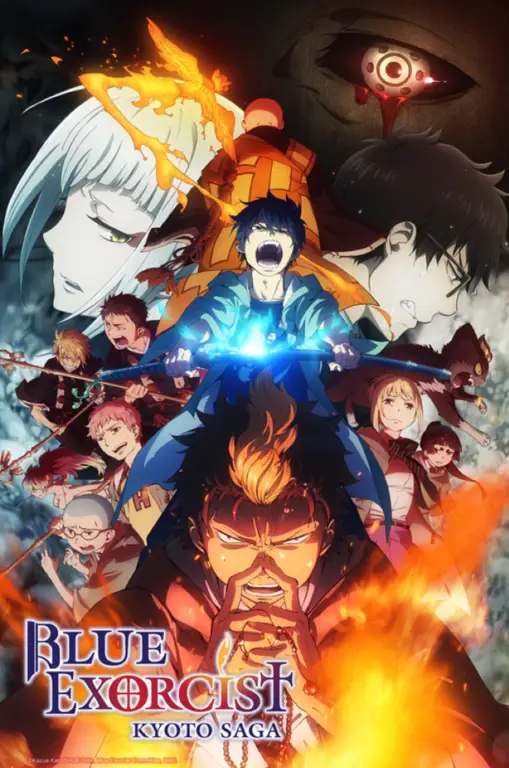 Poster promosi film Ao no Exorcist.