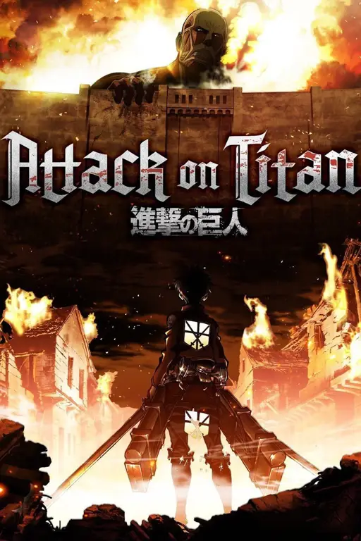 Poster film Attack on Titan subtitle Indonesia