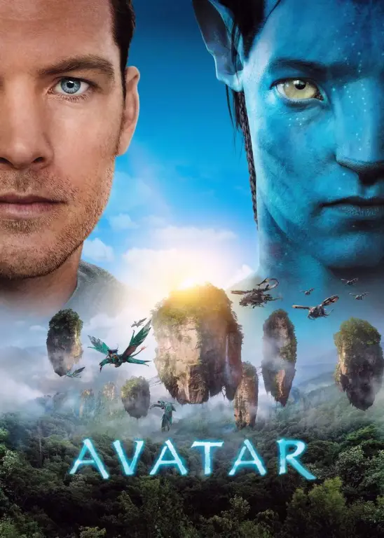 Poster film Avatar dengan subtitle Indonesia