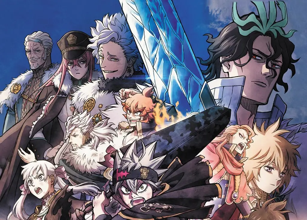 Poster film Black Clover yang menampilkan Asta dan para karakter lainnya