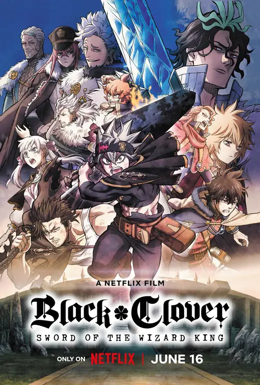 Poster film Black Clover: Sword of the Wizard King