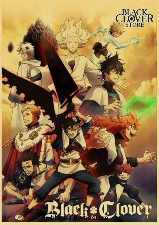 Poster film Black Clover yang menampilkan Asta dan Yuno Poster film Black Clover