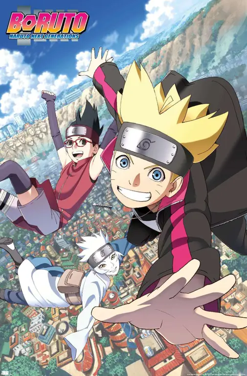 Poster film Boruto: Petualangan Baru Poster film Boruto Naruto Next Generations