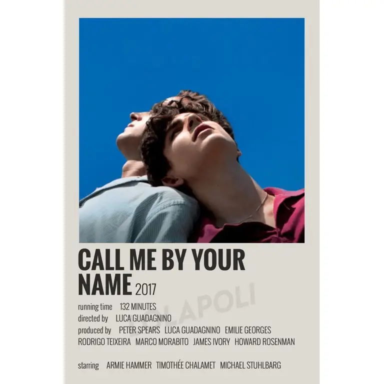 Poster film Call Me By Your Name