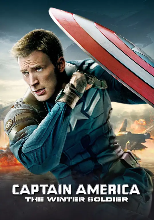 Poster film Captain America berbahasa Indonesia