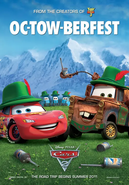 Poster film Cars 2 subtitle Indonesia