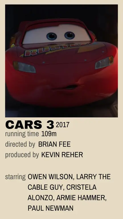 Poster film Cars 3