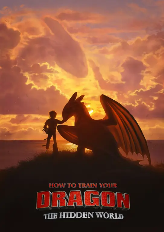 Poster How to Train Your Dragon 3 versi Indonesia