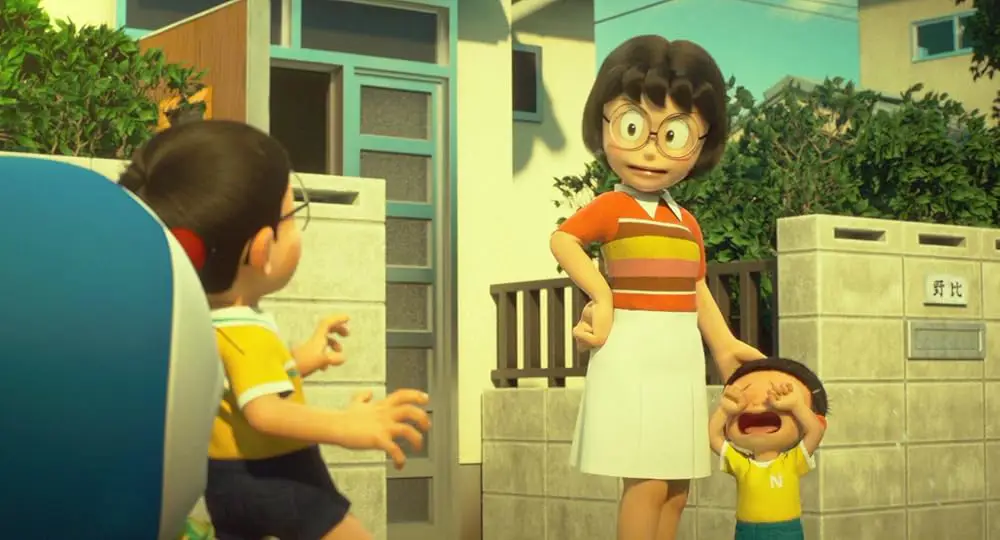 Poster film Doraemon Stand By Me 2 yang menampilkan Nobita dan Shizuka Poster film Doraemon Stand By Me 2