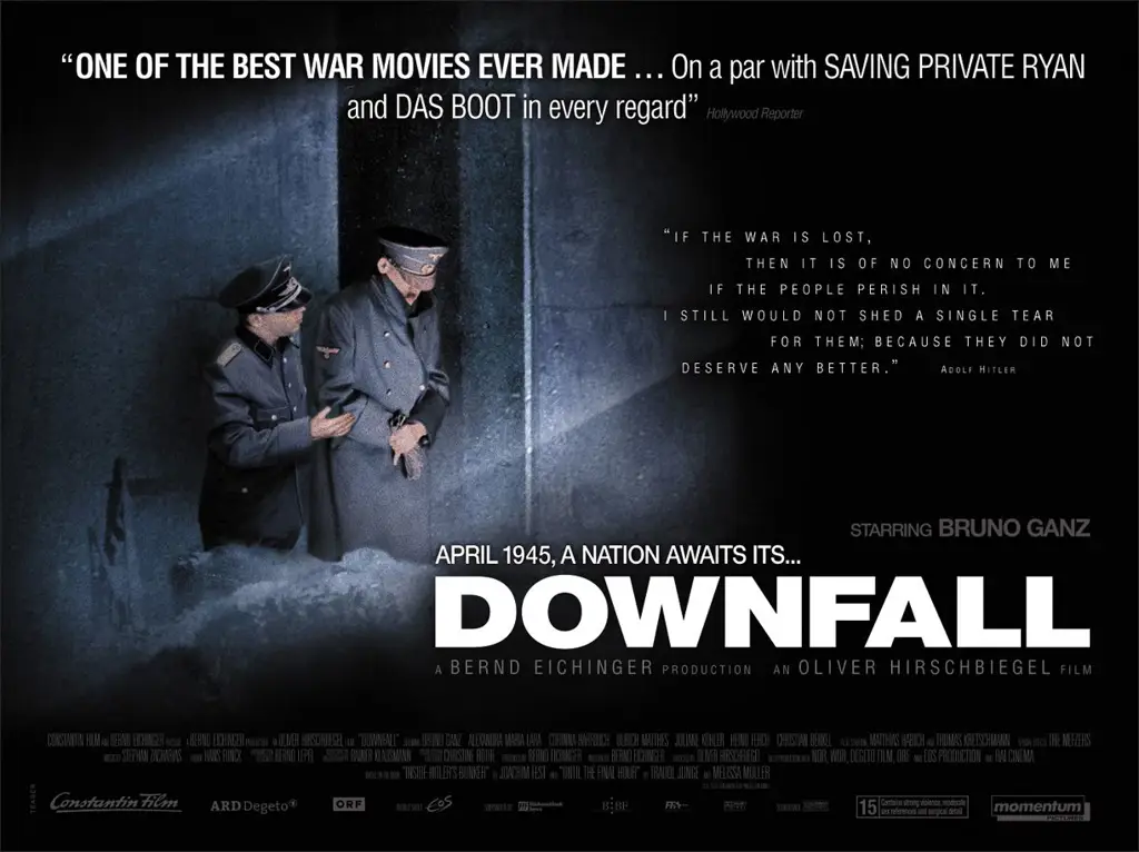 Poster film Downfall dengan subtitle Indonesia